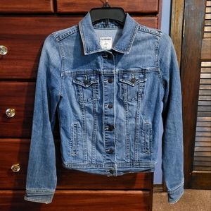 ♡HOST PICK♡ Old Navy Blue Jean Demin Jacket Collared Button-Down Long Sleeve